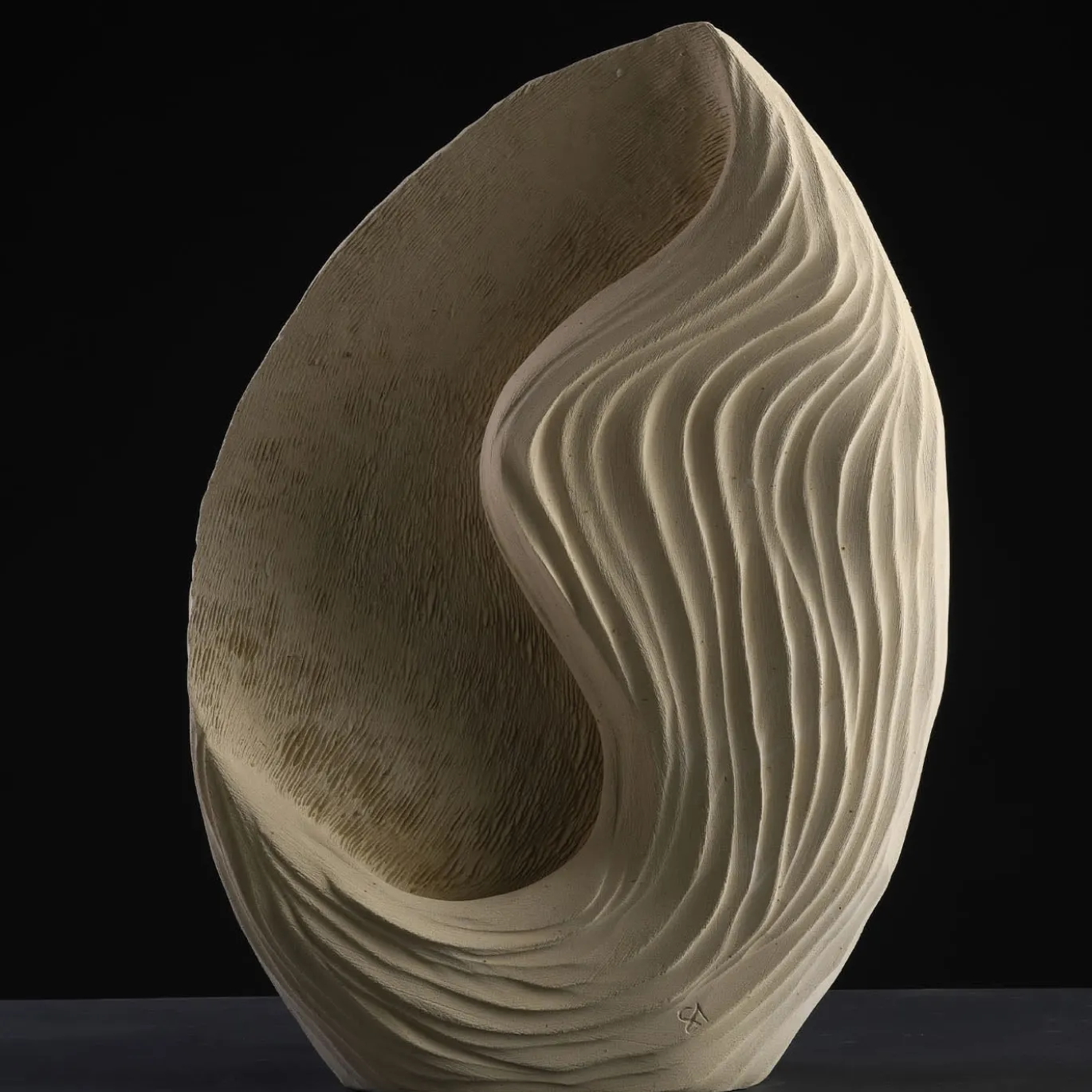 Lampada da Tavolo Scultura Luminosa Ocean Beige