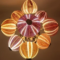 Lampada da Tavolo Sea Urchin Bouquet in Ottone