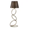 Lampada da tavolo senza fili in ottone anticato Nembus Rings di Itamar Harari