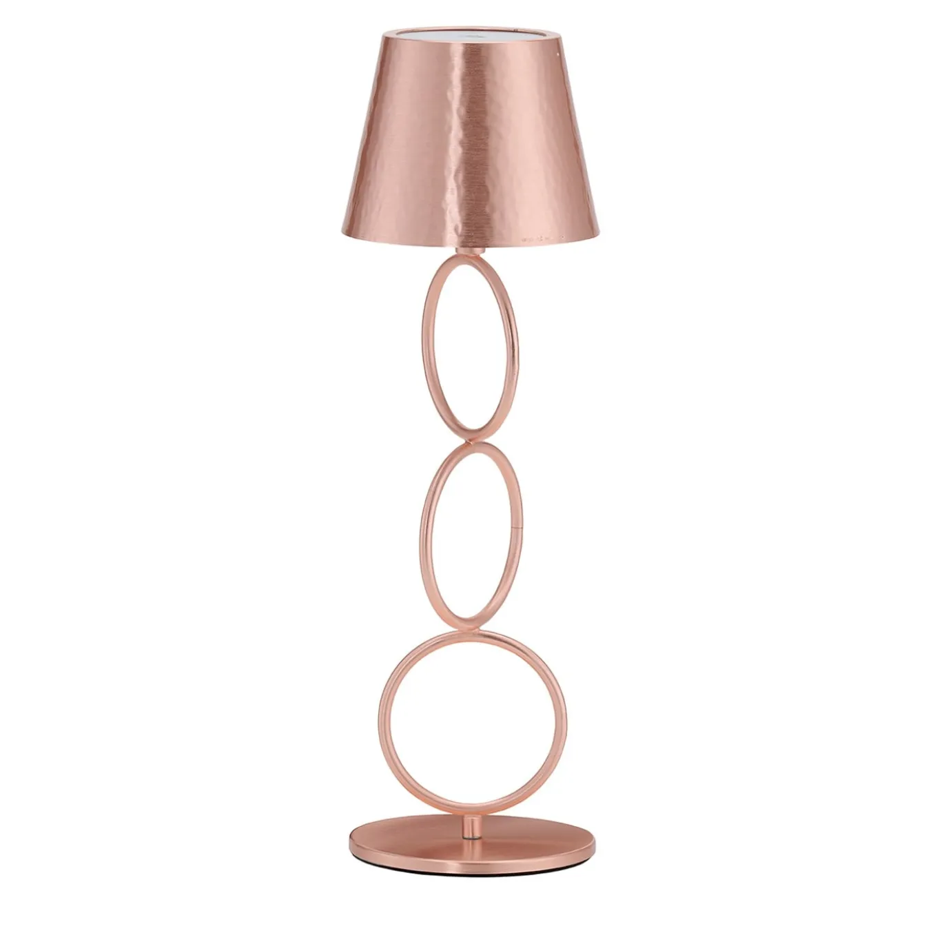 Lampada da tavolo senza fili Mizar Rings in rame e ottone di I. Harari