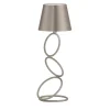 Lampada da tavolo senza fili Nembus Rings in argento anticato e ottone di Harari