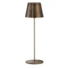 Lampada da tavolo senza fili Polaris Circle in ottone anticato di I. Harari