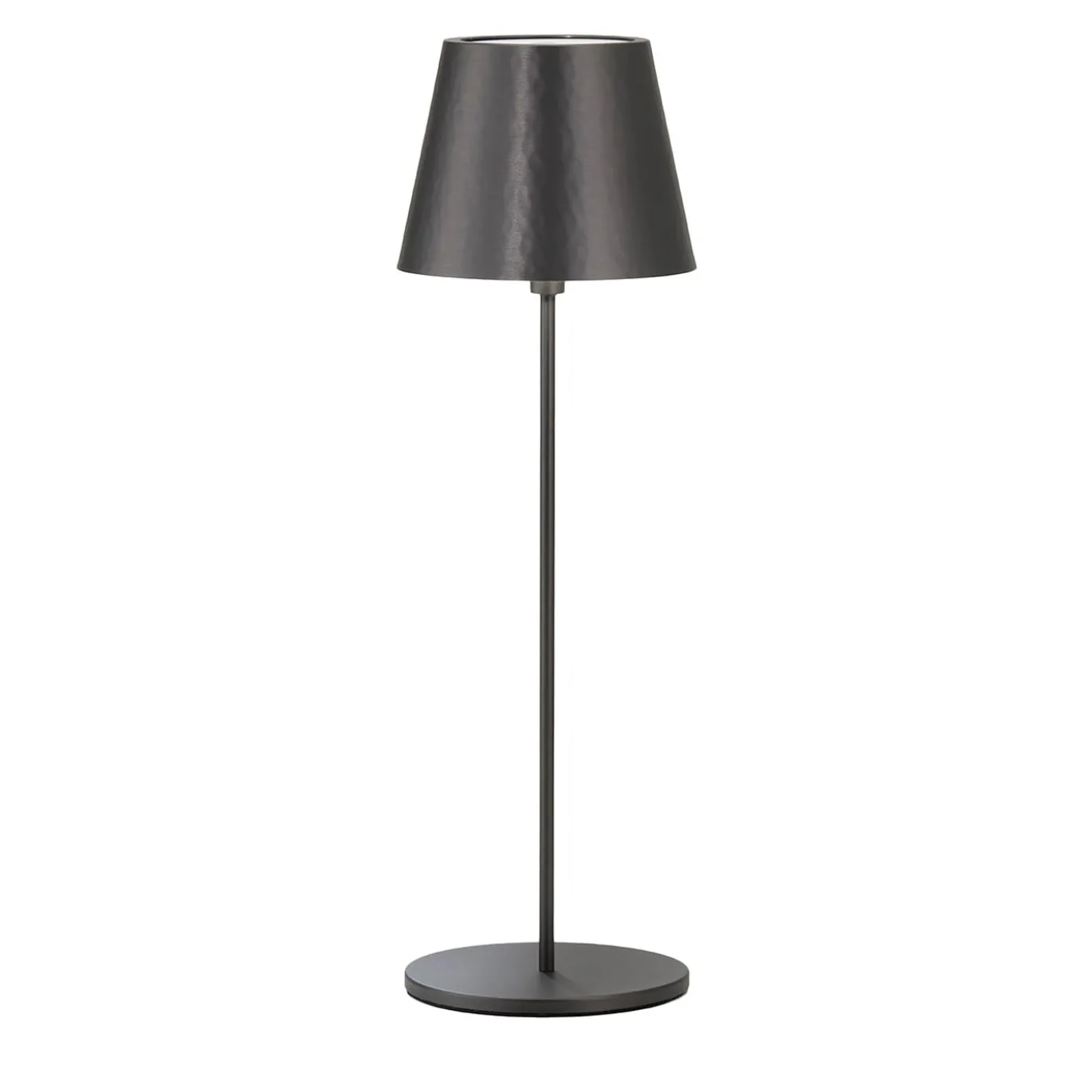 Lampada da tavolo senza fili Polaris Circle in titanio e ottone di I. Harari