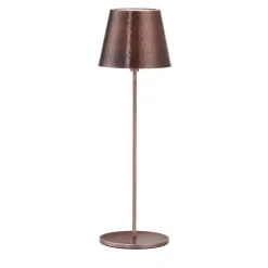 Lampada da tavolo senza fili Polaris Circle in rame anticato di Harari