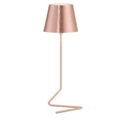 Lampada da tavolo senza fili Vega Triangle in rame e ottone di I. Harari