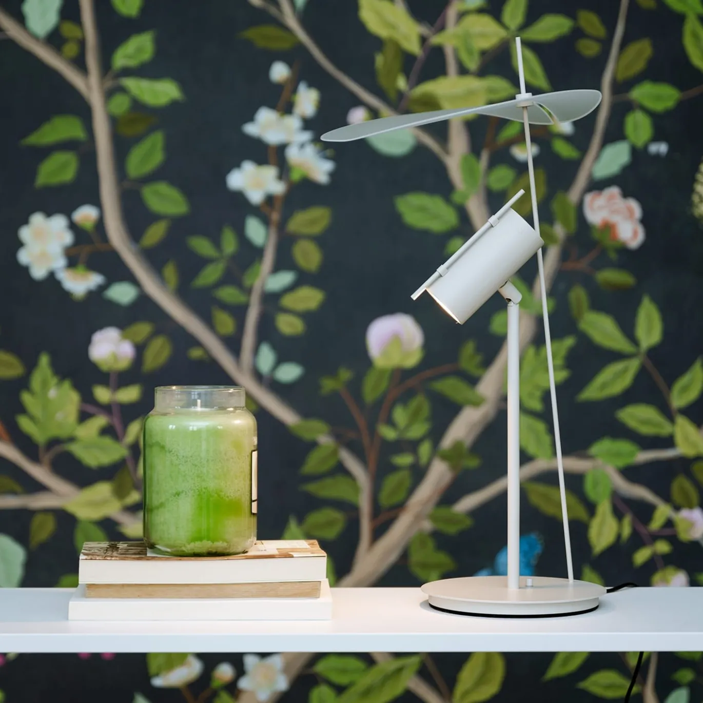Lampada da Tavolo Stilla in Metallo Beige