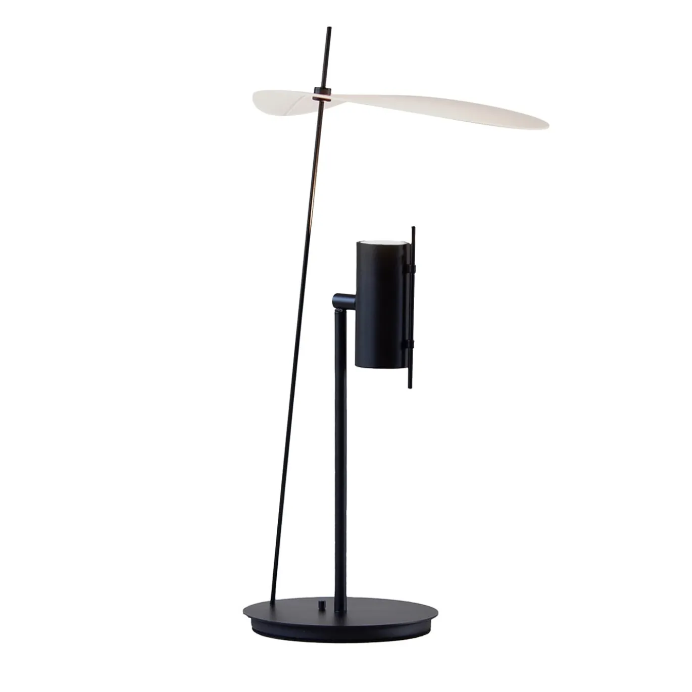 Lampada da Tavolo Stilla in Metallo Nero
