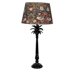 Lampada da tavolo Strawberry Thief con base nera