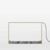 Lampada da tavolo STR04 con struttura in ottone e base in marmo