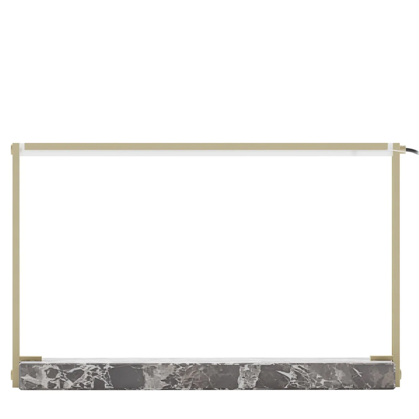 Lampada da tavolo STR04 con struttura in ottone e base in marmo