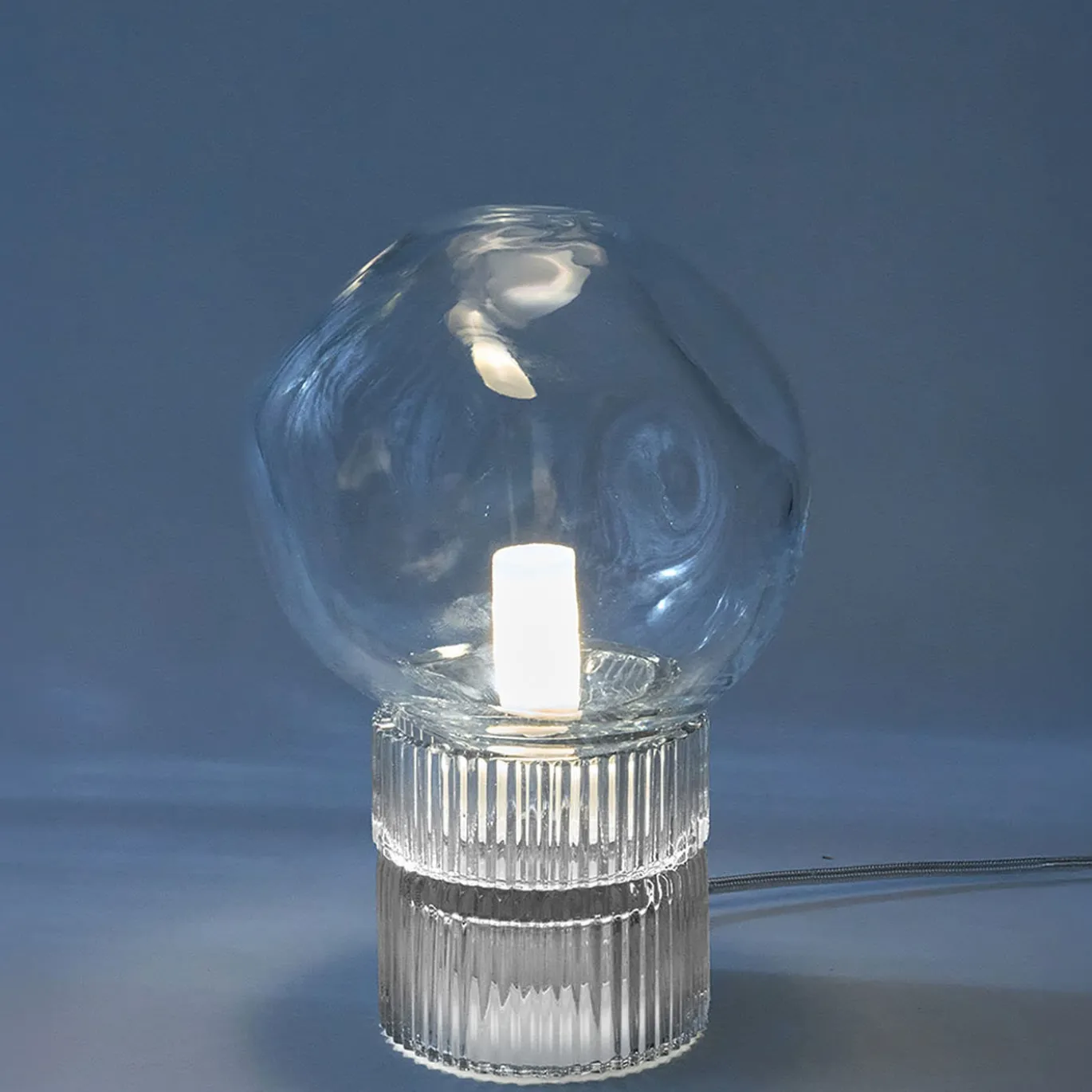 Lampada da tavolo Tello Nuvola Clear & Crystal