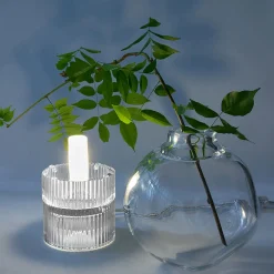 Lampada da tavolo Tello Nuvola Clear & Crystal
