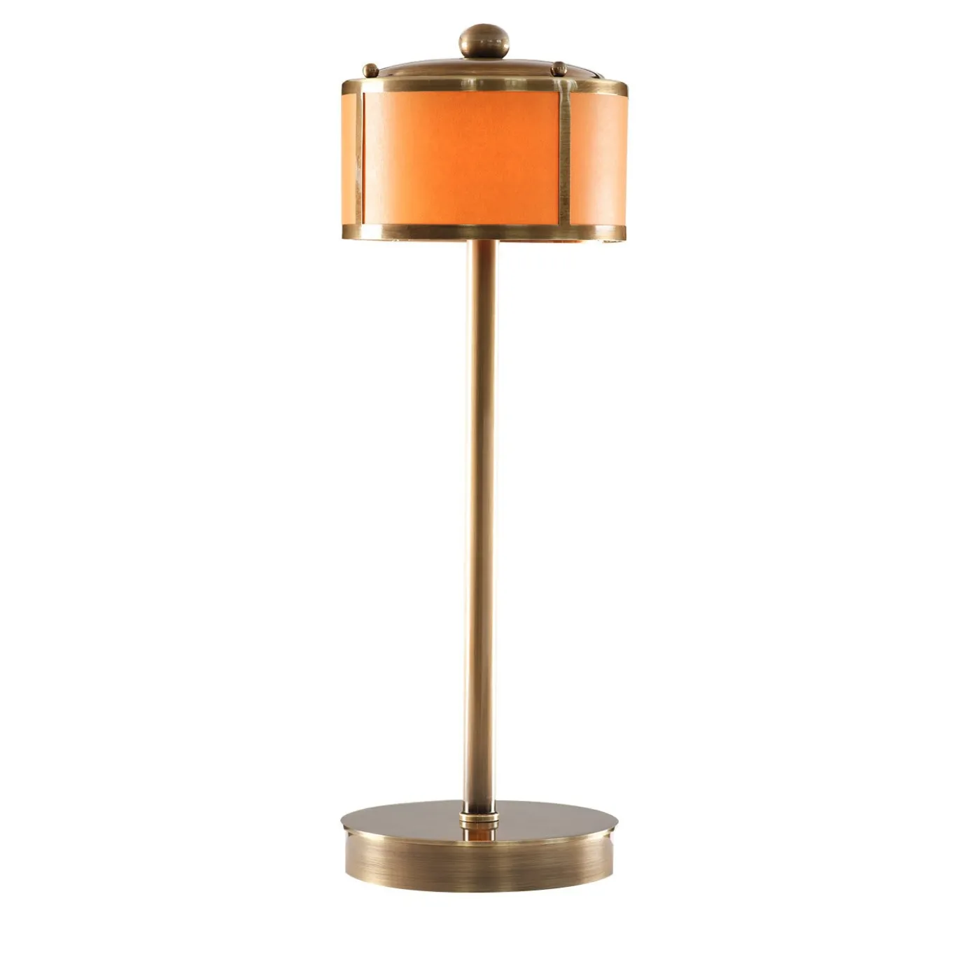 Lampada da Tavolo The Poggibonsi Smart in Ottone Arancione
