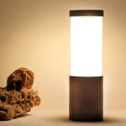Lampada da tavolo Tubino Noce di Stefano Tabarin