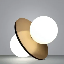 Lampada da tavolo Twins Gold di Michele Reginaldi