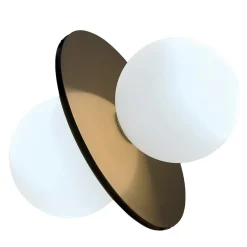 Lampada da tavolo Twins Gold di Michele Reginaldi