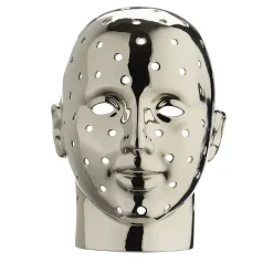 Lampada da tavolo Urano in ceramica argento