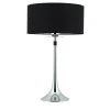 Lampada da tavolo Vivien Small nera e cromata
