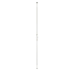 Lampada da terra a soffitto Il Pezzo 12 in ottone con finitura nichel a 1 luce
