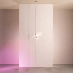 Lampada da terra a soffitto Il Pezzo 12 in ottone con finitura nichel a 1 luce