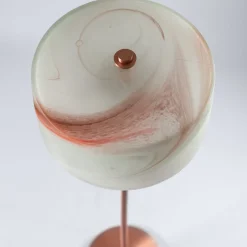 Lampada da Terra Aura in Vetro Rosa