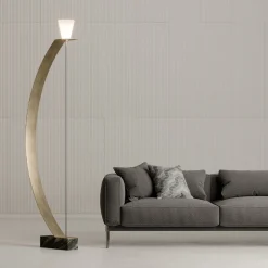 Lampada da terra Balestra bianca