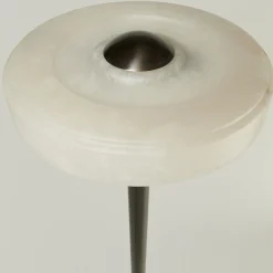 Lampada da terra Benny in bronzo e alabastro