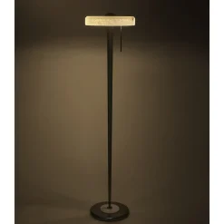 Lampada da terra Benny in bronzo e alabastro