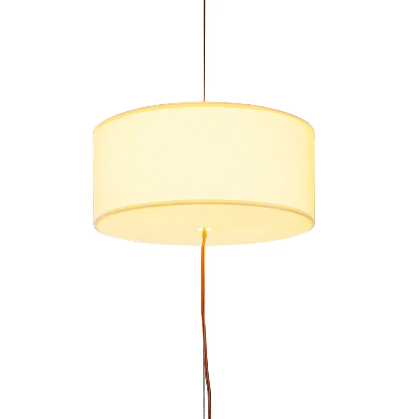Lampada da terra Casa in lino avorio e acciaio