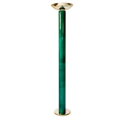 Lampada da terra Classic Scroll in malachite