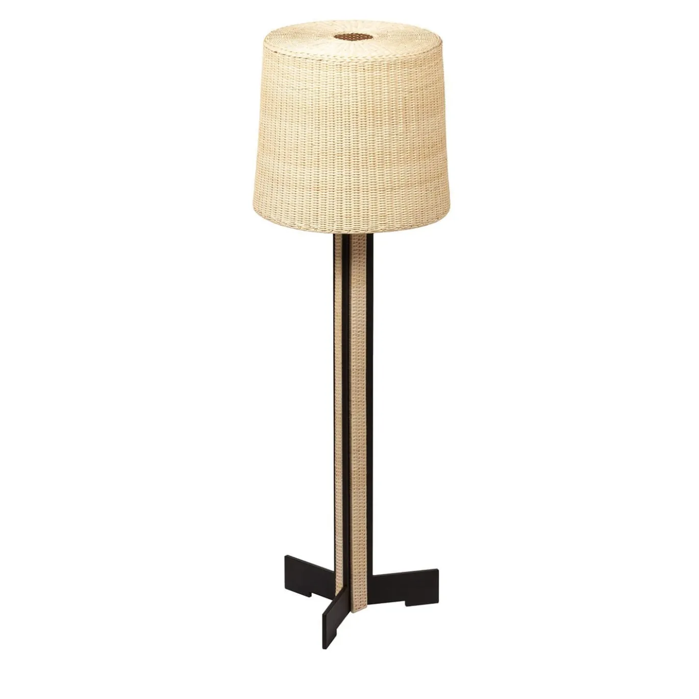 Lampada da terra corta in rattan Rhapsody