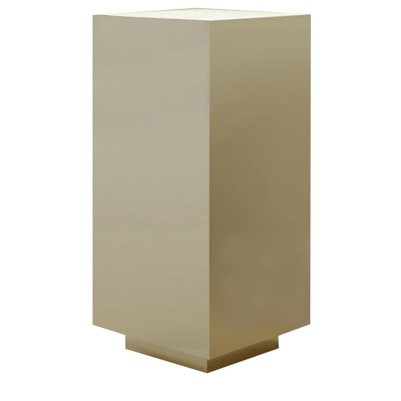 Lampada da terra Cubo 400 in ottone lucido di Marco Pollice