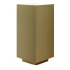 Lampada da terra Cubo 400 in ottone bronzato chiaro di Marco Pollice
