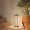 Lampada da Terra da Esterno Lanterne Slim Alta in Ottone Marrone