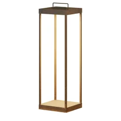 Lampada da Terra da Esterno Lanterne Slim Alta in Ottone Marrone