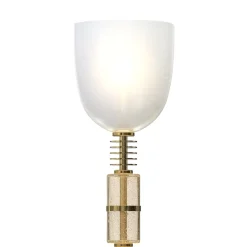 Lampada da terra Falier a 1 luce in vetro di Murano color oro