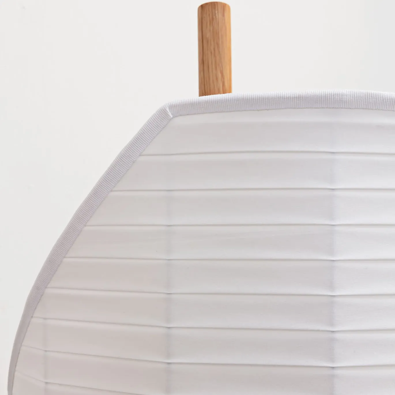Lampada da terra Flag - Doppia plissettatura bianca