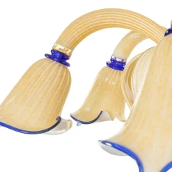 Lampada da terra Furoz in vetro ambrato
