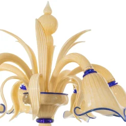 Lampada da terra Furoz in vetro ambrato