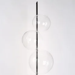 Lampada da terra Grandine nera a 5 luci