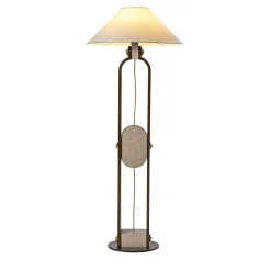 Lampada da terra in legno