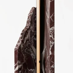 Lampada da terra in marmo Rosso Levanto di Parasite 2.0