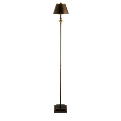 Lampada da terra Kuma in bronzo spazzolato scuro di Michele Bönan