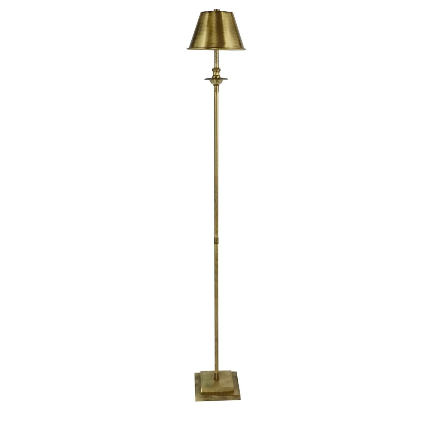 Lampada da terra Kuma in bronzo spazzolato di Michele Bönan