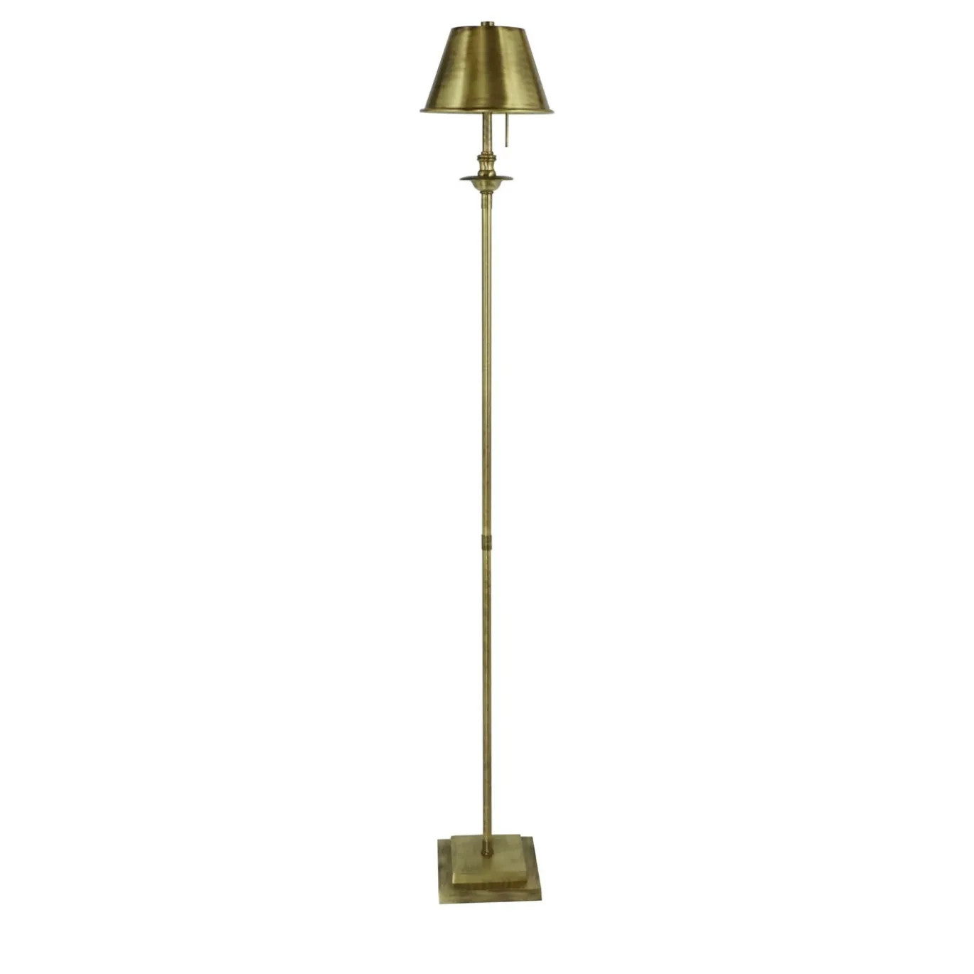 Lampada da terra Kuma in bronzo spazzolato di Michele Bönan