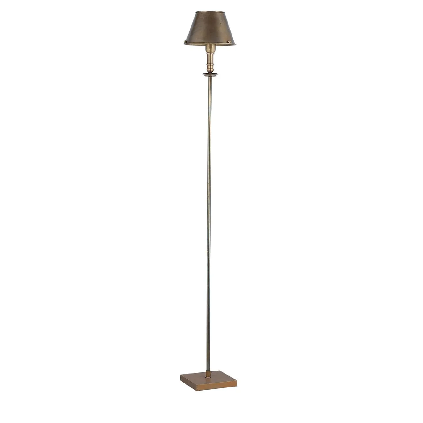 Lampada da terra Kuria M478 in bronzo spazzolato di Michele Bönan