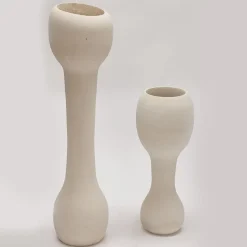 Lampada da terra Lalo L Beige Lecce Limestone di Renzo Buttazzo