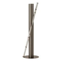 Lampada da terra Luxor in vetro di Murano e acciaio inossidabile