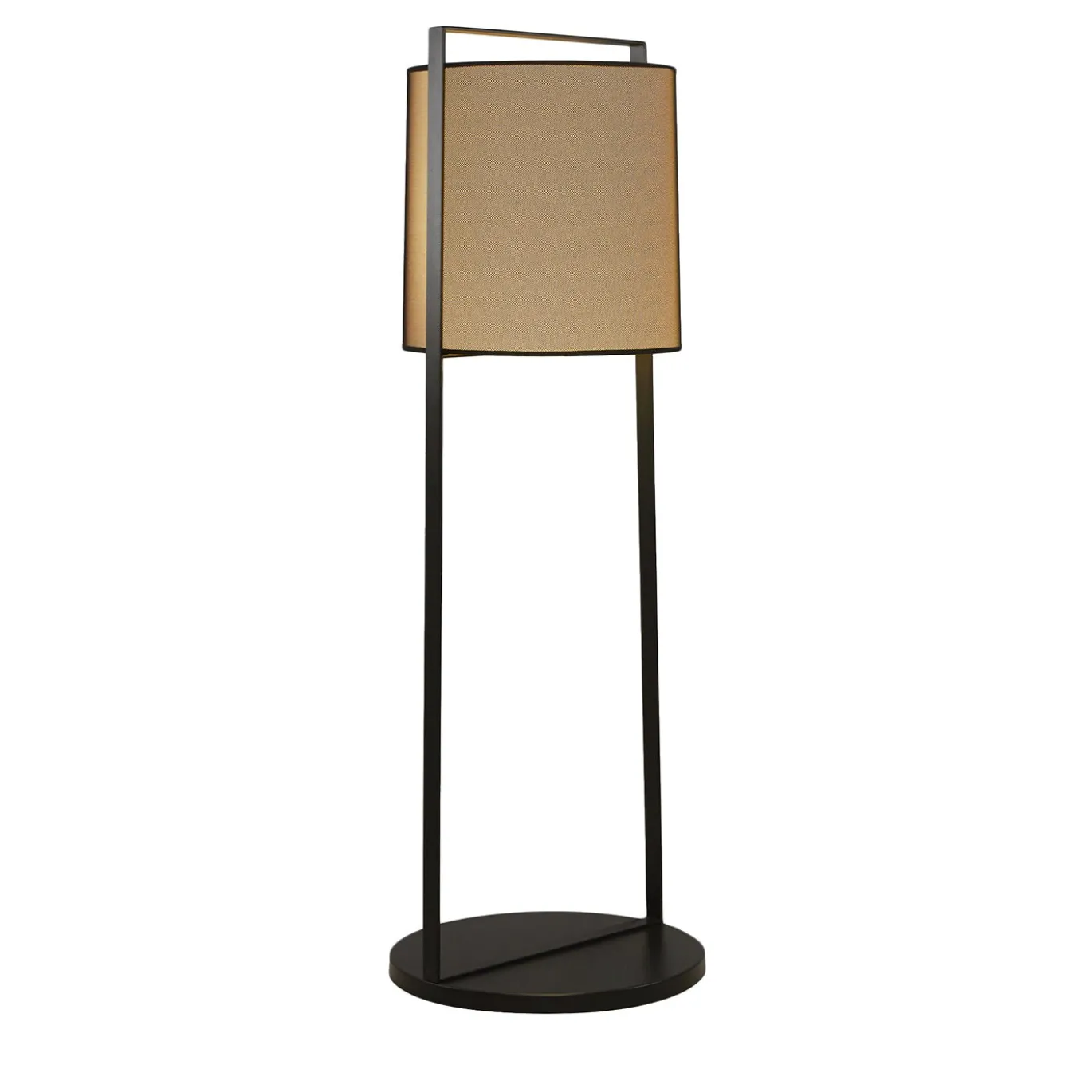 Lampada da terra Macao alta beige di Corrado Dotti