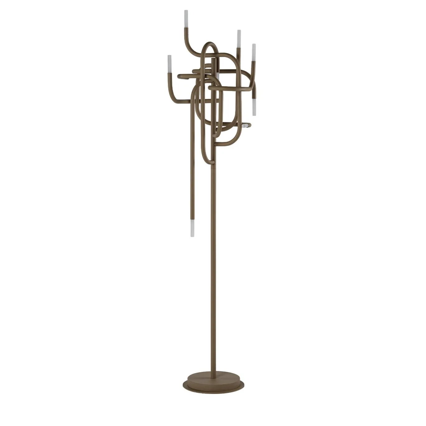 Lampada da terra Mangrove in metallo beige